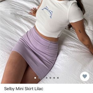 Princess Polly lilac skirt